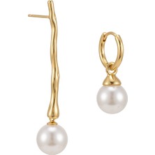 Suay jewellery Inci Küpe Altın Kaplama