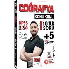 Anla Kazan Yayınları Yargı 2026 Kpss Coğrafya Konu Konu Kritik 10 Ar Soru + 5 Deneme Çözümlü - Engin Eraydın Yargı Yayınları