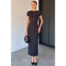 Gülseli Kadın Likralı Basic Elbise P-00021880