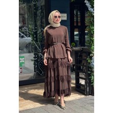 Heddy & Nurcan Çetin Nurcan Çetin Etekli Takım 26460 Kahve