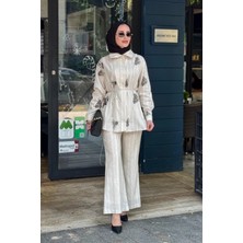 Moor Pantolonlu Takım 26S4046 Ekru