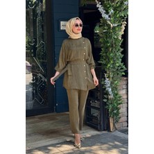 Kayra Pantolonlu Takım KY-B26-76009 Koyu Haki