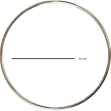Marifet Dükkan 15 cm Metal Yuvarlak Halka Çanta Sapı / 2 Adet