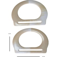 Marifet Dükkan 12 cm Plastik Çanta Sapı / 2 Adet