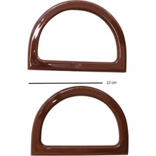 Marifet Dükkan 12 cm D Model Plastik Çanta Sapı / 2 Adet