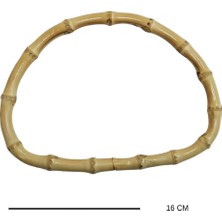 Marifet Dükkan 16 cm Bambu Çanta Sapı D Model / 2 Adet
