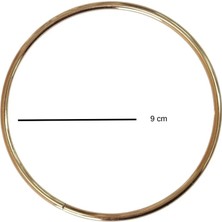 Marifet Dükkan 9 cm Metal Halka Çanta Sapı / 2 Adet