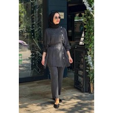Kayra Pantolonlu Takım KY-B26-76009 Siyah