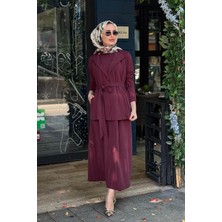 Heddy & Nurcan Çetin Nurcan Çetin Etekli Takım 26601 Bordo