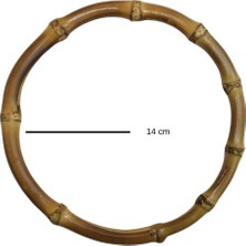 Marifet Dükkan 14 cm Bambu Çanta Sapı O Model / 2 Adet