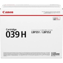 Canon 039H Bk Toner Kartuş 0288C001