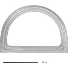 Marifet Dükkan 12 cm D Model Plastik Çanta Sapı / 2 Adet