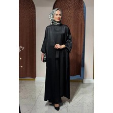 Green Jade Saten Pantolonlu Takım 5024 Siyah