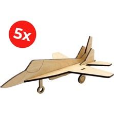 Kidose Jet Uçak Yapım Kiti Ahşap Oyuncak | Sınıf Etkinliği