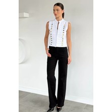 Gülseli Kadın Taşlı Palazzo Jean Kot Pantolon P-00021906