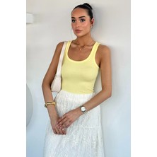 Gülseli Kadın Kalın Askılı Kaşkorse Bluz P-00021889
