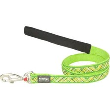 Bezos Flanno Desenli Lime Köpek Uzatma Tasması Large 25 mm 1,2 mt