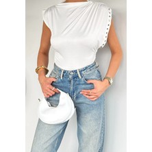 Gülseli Kadın Büzgülü Bluz P-00021862
