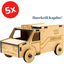 Kidose Ahşap Ambulans Yapım Kiti | Kreş ve Sınıf Etkinliği