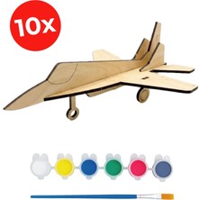 Kidose Ahşap Jet Uçak Yapım Kiti | Okul Öncesi Kreş Etkinliği