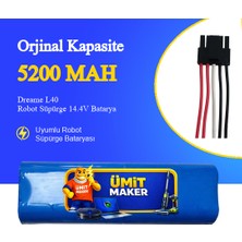 Ümit Maker Dreame L40 Robot Süpürge 5200 Mah Batarya