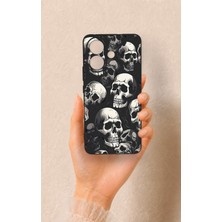 Vip Case Vivo V60 Lite Uyumlu Kuru Kafa Desenli Silikon Kılıf
