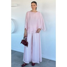 Gülseli Kadın Transparan Bluz Pantolon Ikili Takım P-00021860