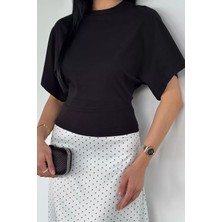 Gülseli Kadın Geniş Kol Basic Tişört P-00021832