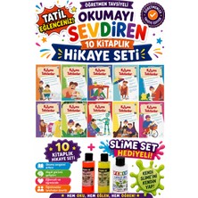 Üçgen Yayıncılık 4.sınıf Öğretmen Tavsiyeli Okumayı Sevdiren 64 Sayfa 10 Kitaplık Hikaye Seti-4 (Slime Set Hediyeli)