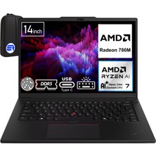 Lenovo Thinkpad P14S Gen 5 Ryzen 7 8840HS 16GB 2tb SSD 14" Wuxga Windows 11 Pro 21MFS2MQ00EP8 + Elektropasaj Çanta
