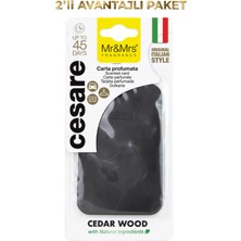 Mr&Mrs Fragrance Cesare Kart - Oto Araç Kokusu, Asma Kart Kokusu - Cedar Wood