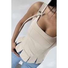 Gülseli Kadın Tarz Keten Bluz P-00021769