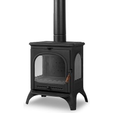Dorello 3 Tarafı Camlı Pik Döküm Soba DRL-022