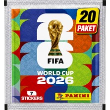 Panini Fıfa World Cup 2026 Sticker Paketi 20'li Paket Toplam 140 Sticker Resmi Lisanslı