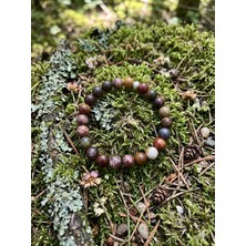 Rose Doğaltaş 8mm   Picasso Jasper  Taşındanyapılmış Doğaltaş  Bileklikunisex