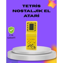TKÇ Klasik Tetris Oyunu El Konsolu – Taşınabilir Pil ile Çalışan Retro El Aterisi