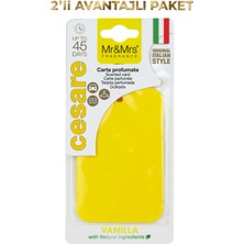Mr&Mrs Fragrance Cesare Kart - Oto Araç Kokusu, Asma Kart Kokusu - Vanilla