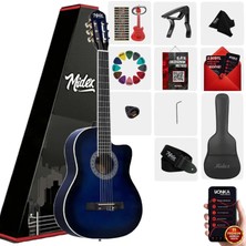 Midex MGX-100BL-BAG Üst Seviye Klasik Gitar 4/4 Sap Ayarlı