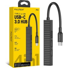 Fulltech Macbook Pro Air  Uyumlu Type-C To USB  Dönüştürücü Çevirici Çoklayıcı USB 4 In 1 Fh1