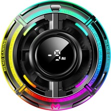 Hadron CX15 Manyetik Telefon Soğutucu Fan 15W Rgb Isı Göstergeli Siyah