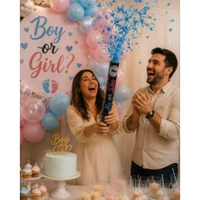 Parti Dükkanı Cinsiyet Belirleme Konfetisi Gender Reveal Parti Konfeti  Mavi Bebek Cinsiyet Öğrenme Konfeti