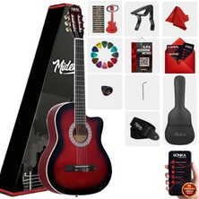 Midex MGX-100RD-BAG Üst Seviye Klasik Gitar 4/4 Sap Ayarlı