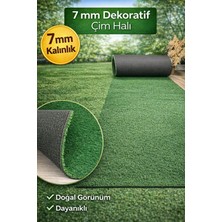 Hafızoğlu Plastik Premium Kalite Suni Balkon Bahçe Kaymaz Taban Çim Halı 7 mm