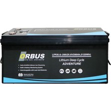 Orbus 25.6 Volt 100 Amper 2560WH Lifepo4 Lityum Akü