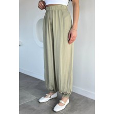 Gülseli Kadın Bel ve Paça Lastikli Şalvar Model Pantolon P-00021430