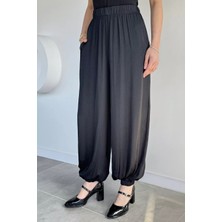 Gülseli Kadın Bel ve Paça Lastikli Şalvar Model Pantolon P-00021430