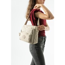 Baginn Kadın Postacı Çanta 28*32 cm 571 Collection Klinkır Hafif Yağmur Geçirmez Klinkır Kumaş Çok Cepli