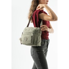 Baginn Kadın Postacı Çanta 28*32 cm 571 Collection Klinkır Hafif Yağmur Geçirmez Klinkır Kumaş Çok Cepli