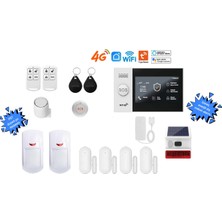 Akıllı Güvenlik Obiem Alarm Sistemleri Ev ve Iş Yeri Uyumlu Güneş Enerjili Dış Siren ve Pet Uyumlu