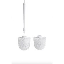 Ikea Ikea Tronnan 2 Adet Fırça Başlığı 8x8 cm 2'li Set Yedek Tuvalet Fırçası Başlığı Beyaz